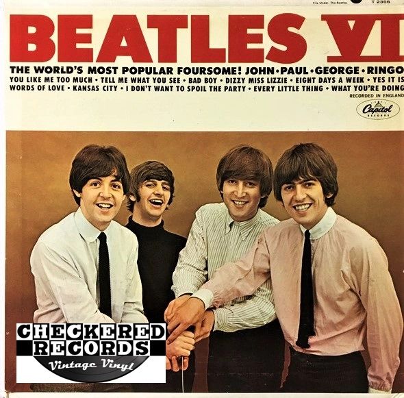The Beatles ‎Beatles VI First Year Pressing 1965 US Capitol Records T-2358 Vintage Vinyl Record Album