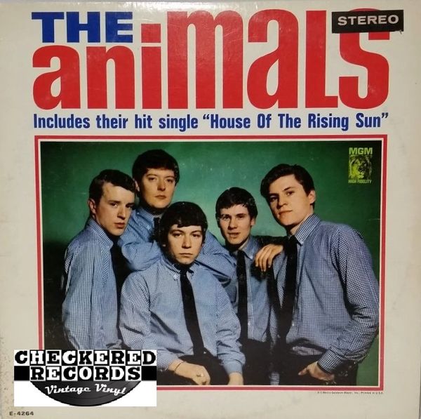 Reverberation Survive Borrowed The Animals ‎The Animals First Year Pressing 1964 US MGM Records |  Checkered Records Record Album Store Aurora IL Naperville IL