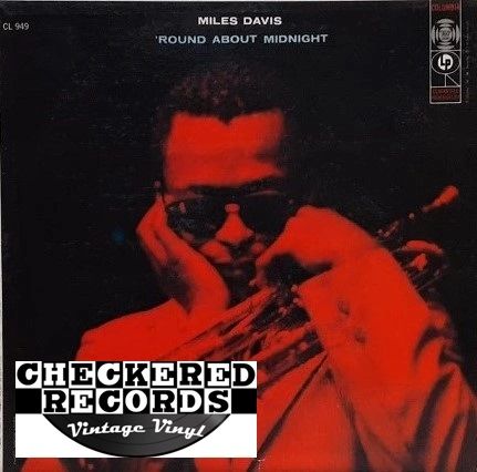 Miles Davis Round About Midnight MONO First Year Pressing 1957 US Columbia ‎CL 949 Vintage Vinyl Record Album