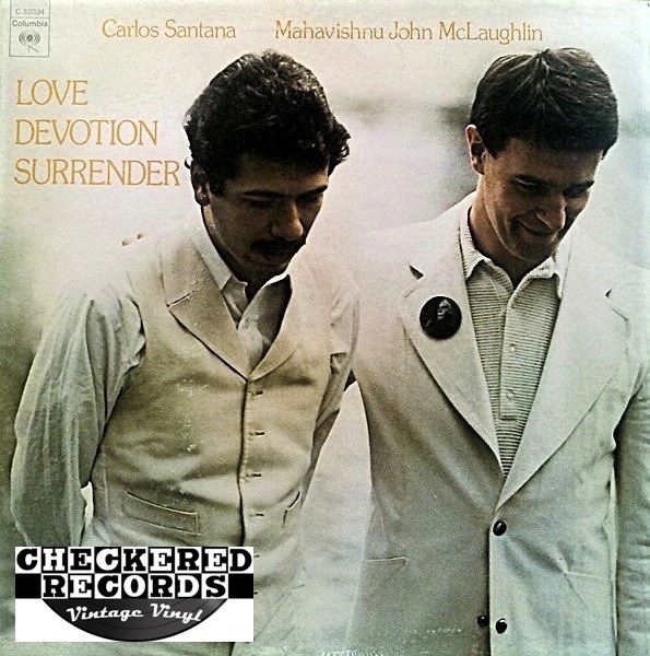 Carlos Santana & Mahavishnu John McLaughlin Love Devotion Surrender First Year Pressing 1973 US Columbia ‎KC 32034 Vintage Vinyl Record Album