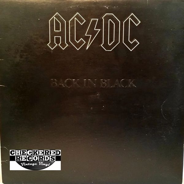AC/DC Back In Black First Year Pressing 1980 US Atlantic SD 16018 Vintage Vinyl Record Album