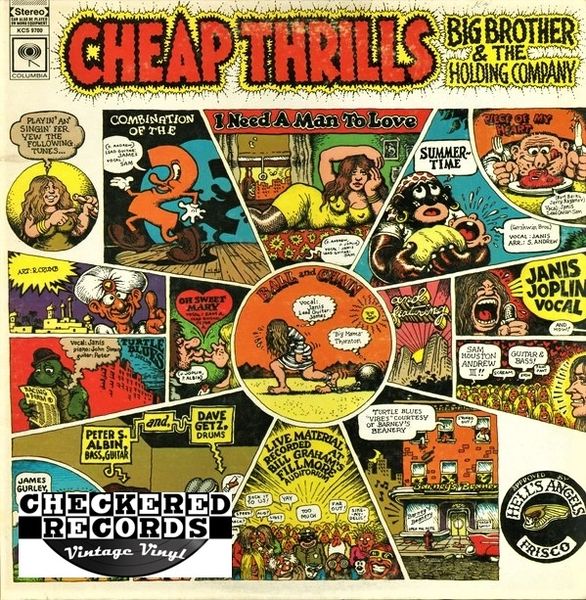 Big Brother & The Holding Company Cheap Thrills First Year Pressing 1968 US Columbia ‎KCS 9700 Vintage Vinyl Record Album