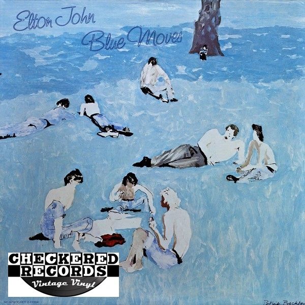 Elton John ‎Blue Moves First Year Pressing 1976 US MCA Records MCA2-11004 Vintage Vinyl Record Album