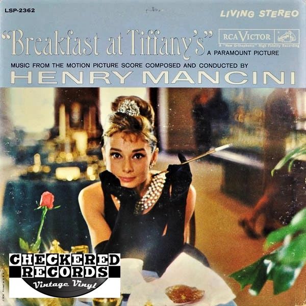 Henry Mancini ‎Breakfast At Tiffany's Music From The Motion Picture First Pressing 1961 US RCA Victor LSP-2362 Vintage Vinyl Record Album