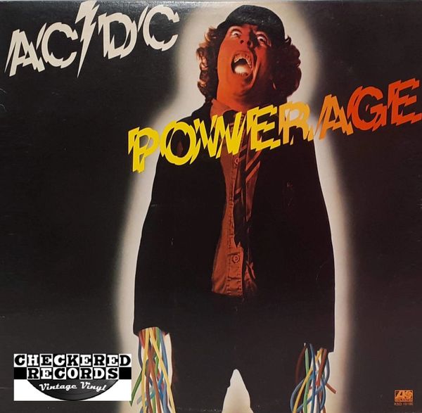 AC/DC Powerage First Year Pressing Red Translucent 1978 CANADA Atlantic KSD 19180 Vintage Vinyl Record Album