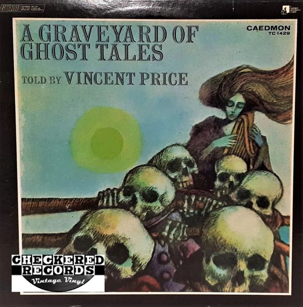 Vincent Price A Graveyard Of Ghost Tales First Year Pressing 1974 US Caedmon Records TC 1429 Vintage Vinyl Record Album
