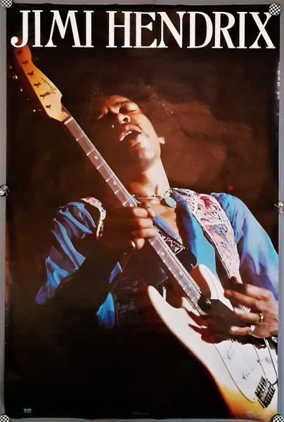 Vintage 1987 Jimi Hendrix Live Poster #8037 Winterland Productions OSP  Publishing Boy Toy Inc 35 X 23 Poster