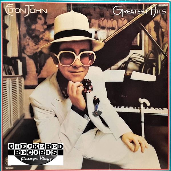 Elton John Greatest Hits Portugal Import 1980 Portugal DJM Records MM-7019 Vintage Vinyl Record Album