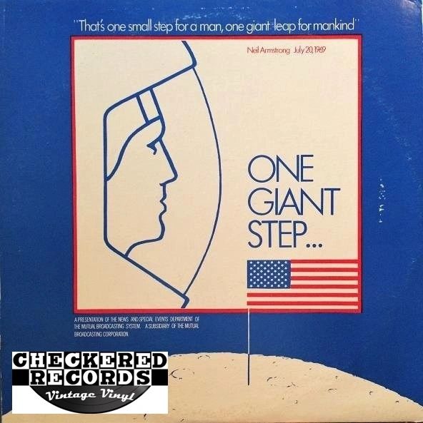 One Giant Step Bob Considine First Year Pressing 1969 US Mutual Broadcasting System DR 5319 Vintage Vinyl Record Album