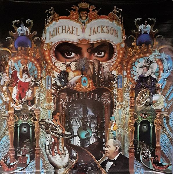 Authentic Original 1991 Michael Jackson Dangerous Promotional Poster Epic MJJ Productions 3B 45400 36" x 36" With Certification