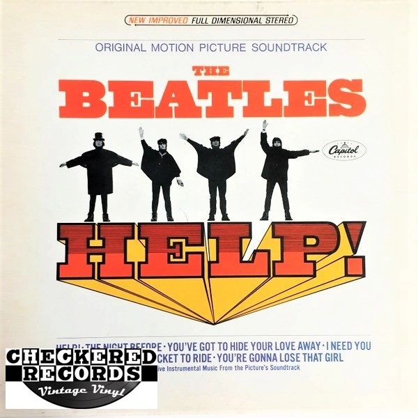 The Beatles Help! Original Motion Picture Soundtrack First Year Pressing 1965 US Capitol Records SMAS-2386 Vintage Vinyl Record Album