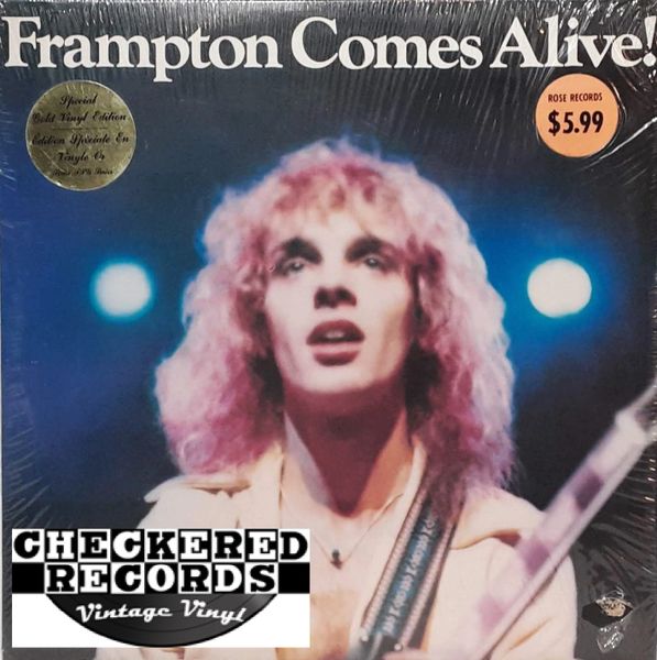 Peter Frampton Frampton Comes Alive First Year Pressing 1976 Limited Edition Gold Vinyl CANADA A&M Records SP-3703 Vintage Vinyl Record Album