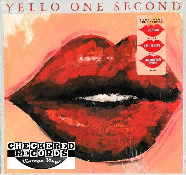 Yello One Second First Year Pressing 1987 US Mercury 422 832 675-1 Q-1 Vintage Vinyl Record Album