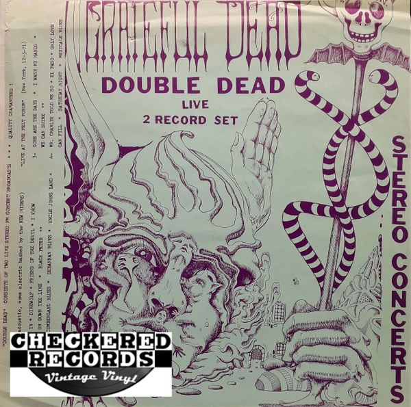 Grateful Dead Double Dead First Pressing 1971 Blank Numbered Label 401 Vintage Vinyl Record Album ULTRA RARE