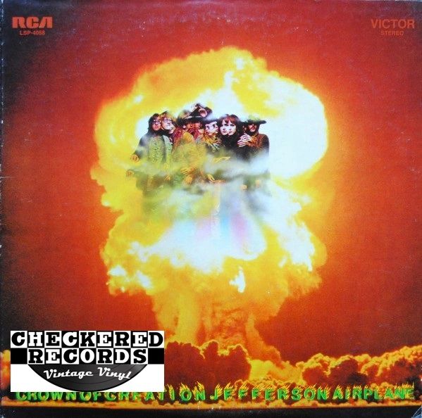 Jefferson Airplane Crown Of Creation 1968 First Year Pressing US Victor LSP 4058 Vintage Vinyl Record Album