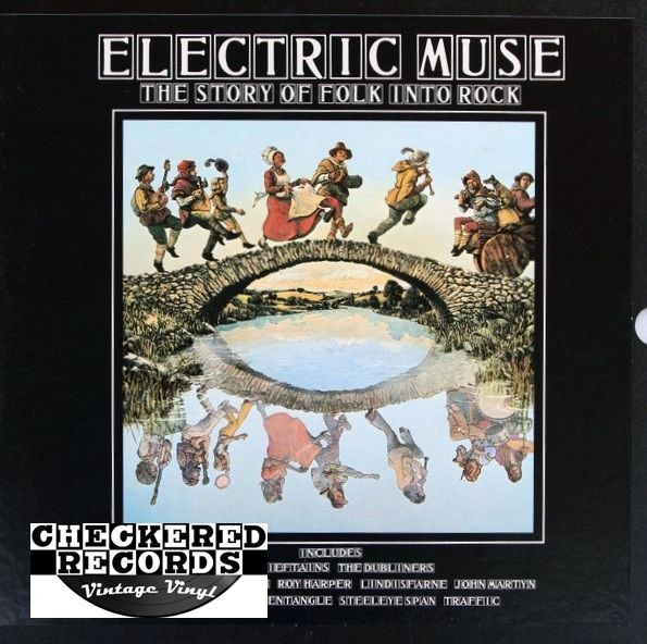 Electric Muse The Story Of Folk Into Rock First Year Pressing 1975 UK Transatlantic Records FOLK 1001 Vintage Vinyl Record Album Box Set