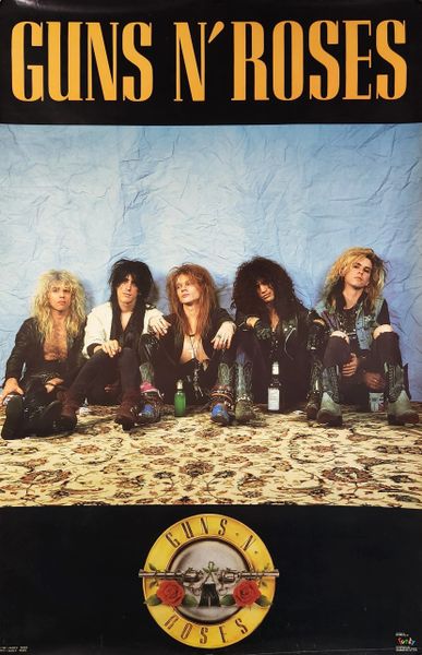 Original 1987 Guns N Roses Appetite For Destruction Funky Enterprises Poster #3147