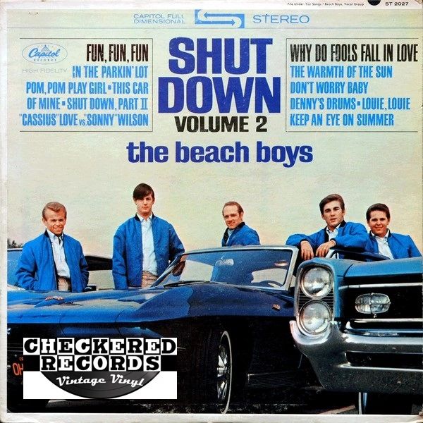 The Beach Boys Shut Down Volume 2 First Year Pressing 1964 US Capitol Records ‎ST-2027 Vintage Vinyl Record Album