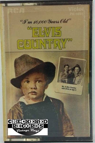 Vintage Elvis Presley ‎Elvis Country (I'm 10,000 Years Old) 1981 US RCA ‎PK-1655 Vintage Cassette Tape