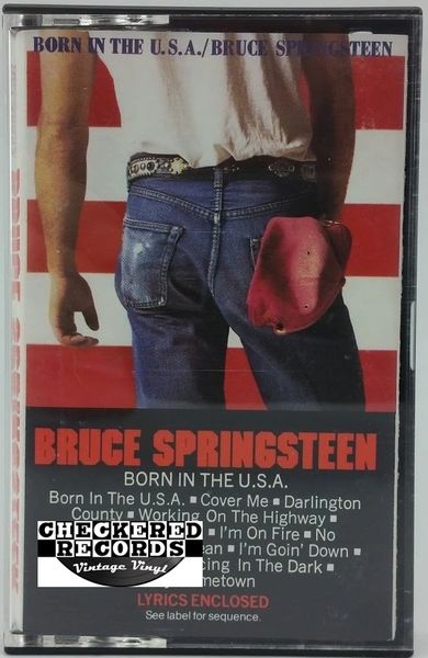 Vintage Bruce Springsteen Born In The U.S.A. 1984 US Columbia ‎QCT 38653 Vintage Cassette Tape