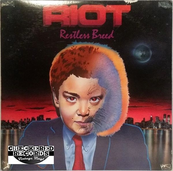 Riot Restless Breed First Year Pressing 1982 US Elektra ‎E1-60134 Vintage Vinyl Record Album