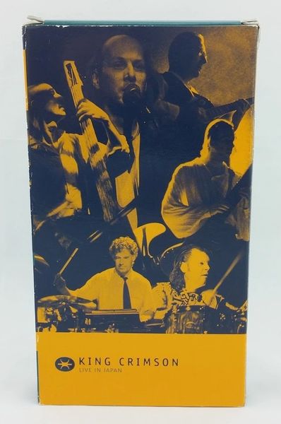 Vintage King Crimson ‎Live In Japan VHS Cassette Tape 1996 Discipline Global Mobile ‎DGM VC1 Vintage VHS Video Cassette Tape