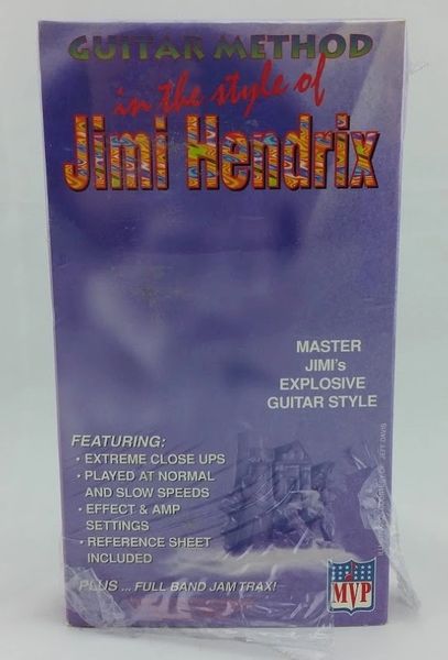 Vintage 1995 MVP Music Video Products Guitar Method In The Style Of Jimi Hendrix With Curt Mitchell VHS Video Cassette Tape