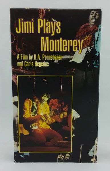 Vintage Jimi Hendrix ‎Jimi Plays Monterey 1987 US Rhino Home Video R3 2354 Vintage VHS Video Cassette Tape