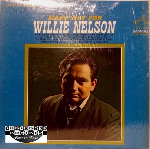 Willie Nelson Make Way For Willie Nelson First Year Pressing 1967 US RCA  Victor LSP-3748 Vintage Vinyl LP Record Album