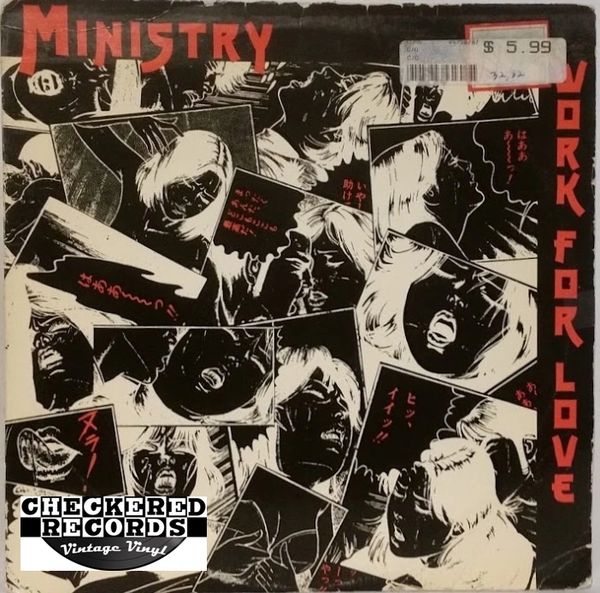 Vintage Ministry ‎Work For Love 12" Single Promo Copy First Year Pressing 1983 US Arista CP 726 Vintage Vinyl LP Record Album