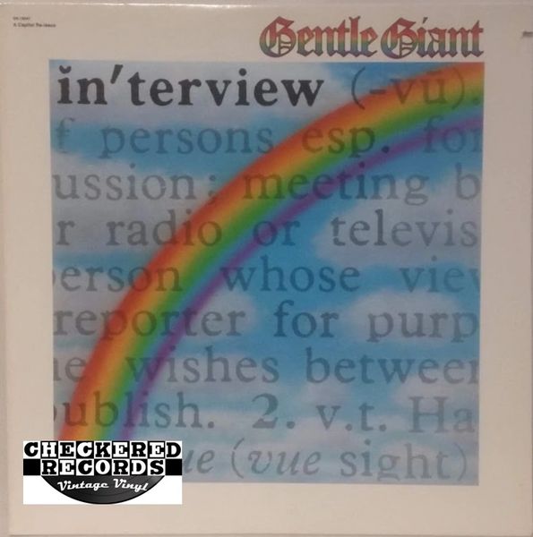 Vintage Gentle Giant ‎Interview 1980 US Capitol Records ‎SN-16047 Vinyl LP Record Album