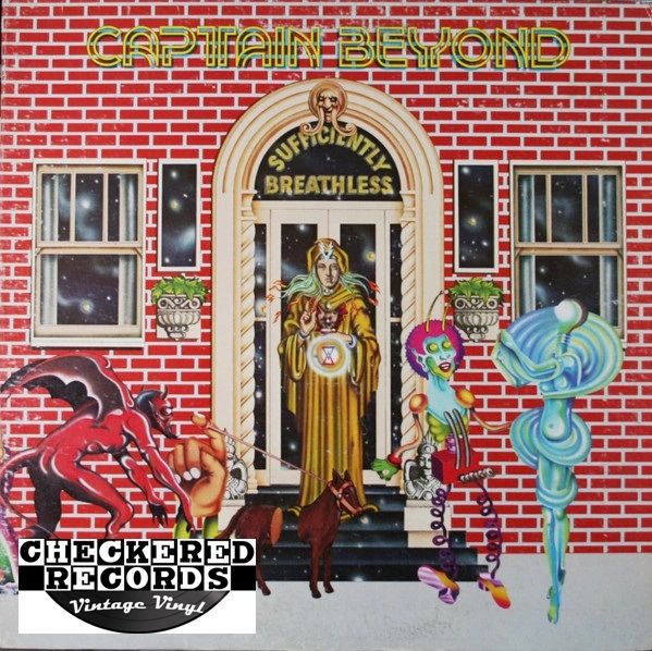 Vintage Captain Beyond ‎Sufficiently Breathless First Year Pressing 1973 US Capricorn Records ‎CP 0115 Vinyl LP Record Album