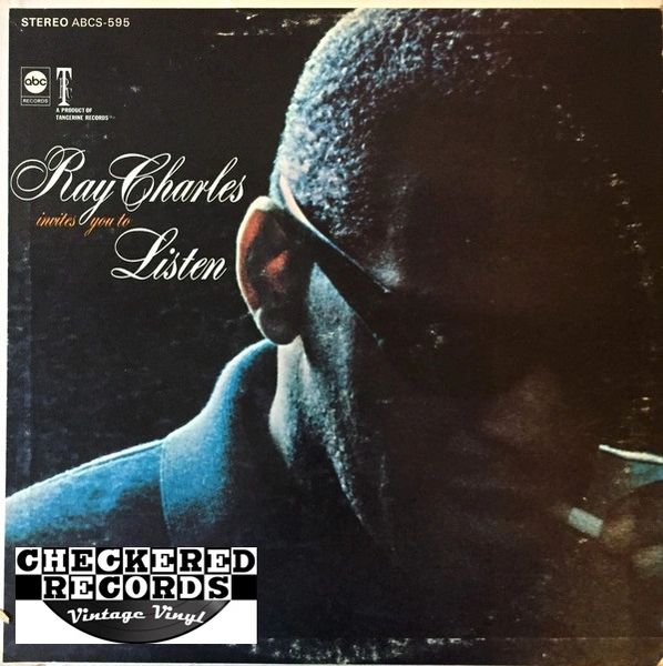 Ray Charles ‎Invites You To Listen First Year Pressing 1967 US ABC Records ABCS-595 Vintage Vinyl Record Album