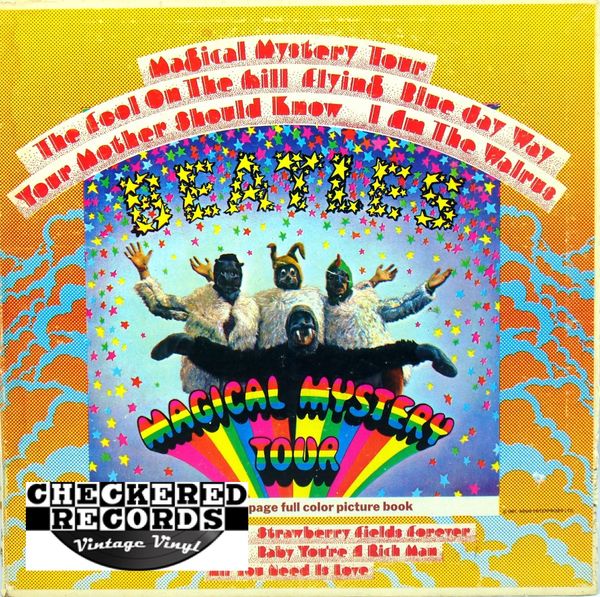 The Beatles Magical Mystery Tour First Pressing O Pressing Checkered Records Record Album Store Aurora Il Naperville Il