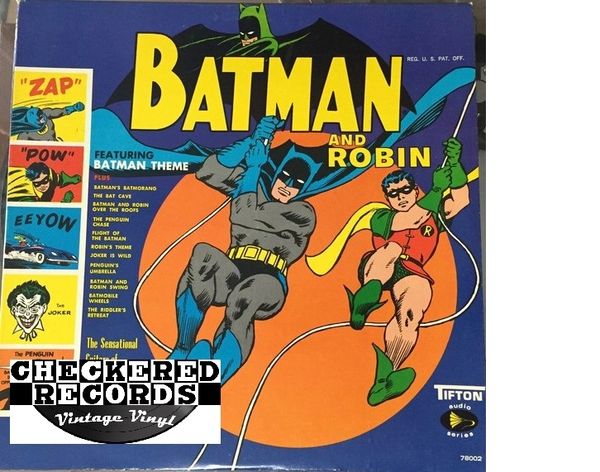 The Sensational Guitars Of Dan & Dale Batman And Robin First Year Pressing 1966 US Tifton 78002 Vintage Vinyl LP Record Album