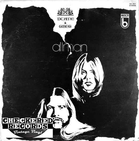 Duane & Greg Allman Duane & Greg Allman First Year Pressing 1972 US Bold Records 33-301 Vintage Vinyl Record Album