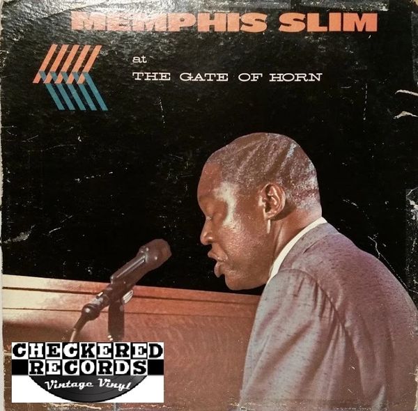 Memphis Slim ‎Memphis Slim At The Gate Of Horn First Year Pressing 1959 US Vee Jay Records ‎VJLP 1012 Vintage Vinyl Record Album