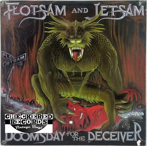 Flotsam And Jetsam Doomsday For The Deceiver First Year Pressing 1986 US Metal Blade Records MBR1063 Vintage Vinyl Record Album