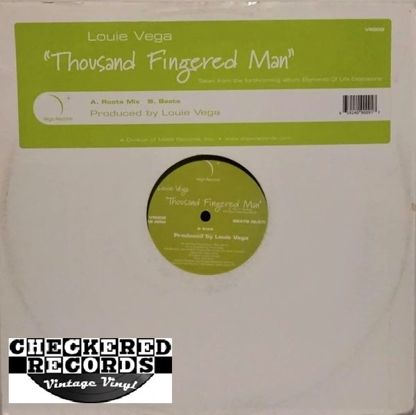 Louie Vega ‎Thousand Fingered Man First Year Pressing 2004 Vega Records ‎VR009 Vintage Vinyl Record Album