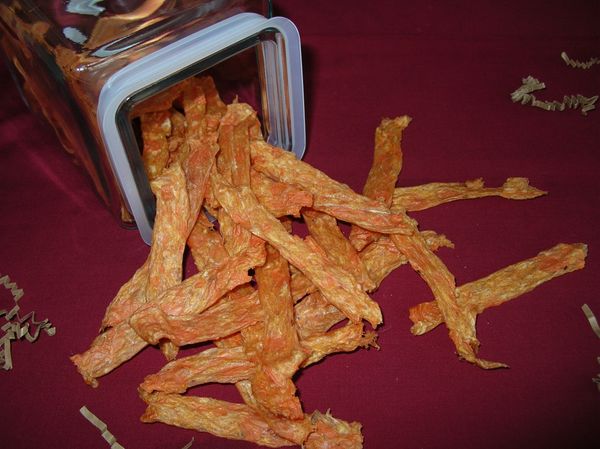 Jerky strips, homemade