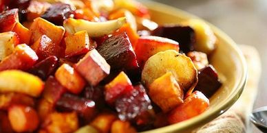 beets, onion, garlic , sweet potato, turnips, potato, oven roasted, side dish, winter vegetables
