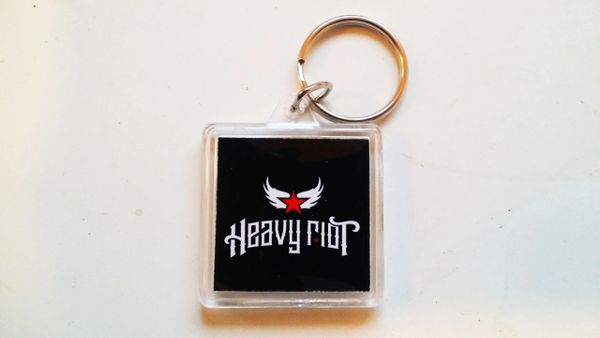 Heavy Riot square crystal key tag