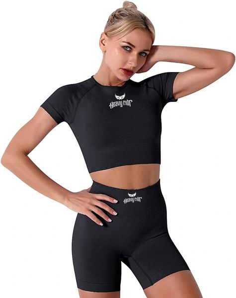 Yoga Fitness Crop Top Short Set