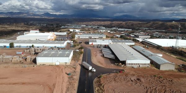 Commercial land for sale, land development, warehouse construction, industrial park, border, Arizona