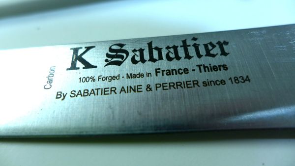 K Sabatier - Authentique - Carbon - 8” Chef - Western Handle – Strata