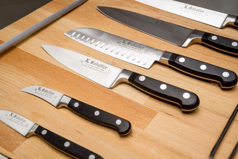 Chef Knife  Kitchen Review Sabatier Authentique Carbon Steel Chef