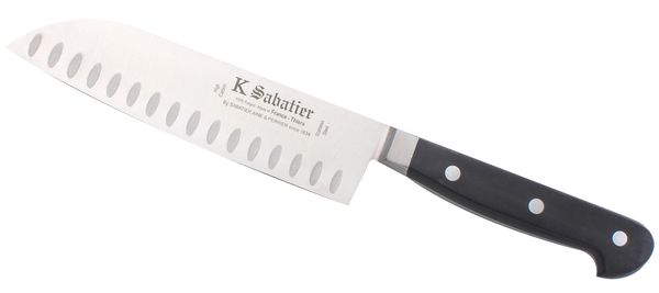 Santoku Knife, 7 Inch | Reddish ABS Handle