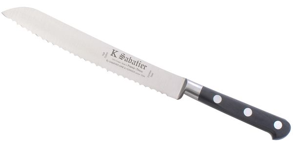 Sabatier Olive Wood Bread Knife 8 High Carbon / Stainless / Stainless  Rivets