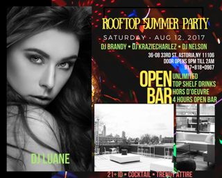 hangout! Rooftop Summer Party RSVP & Open Bar