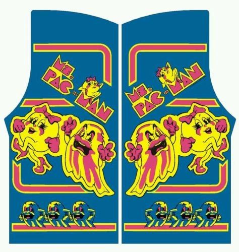 Ms Pac Man Side Art Set 313 Arcade